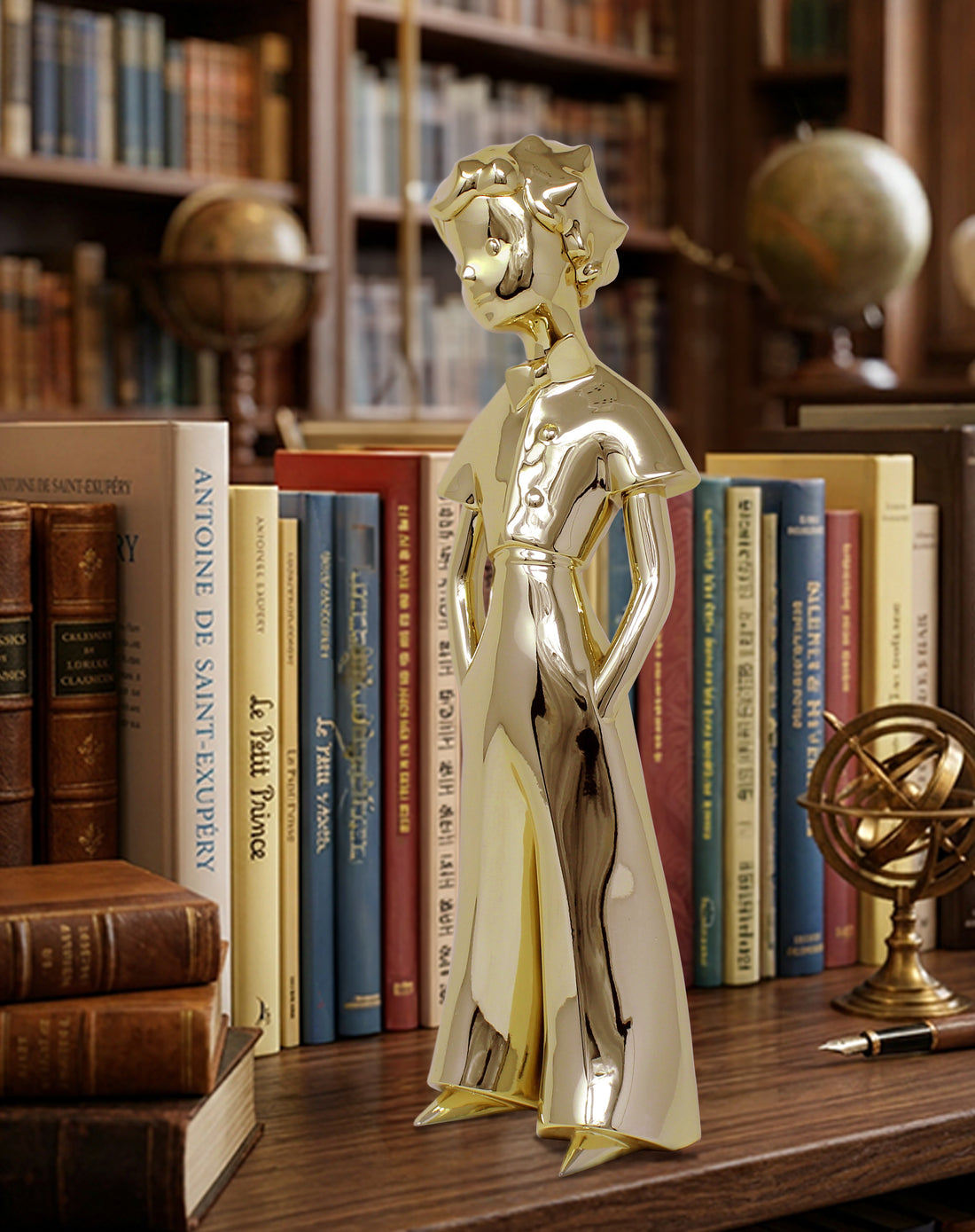 Statue - Le Petit Prince - 30cm - Doré